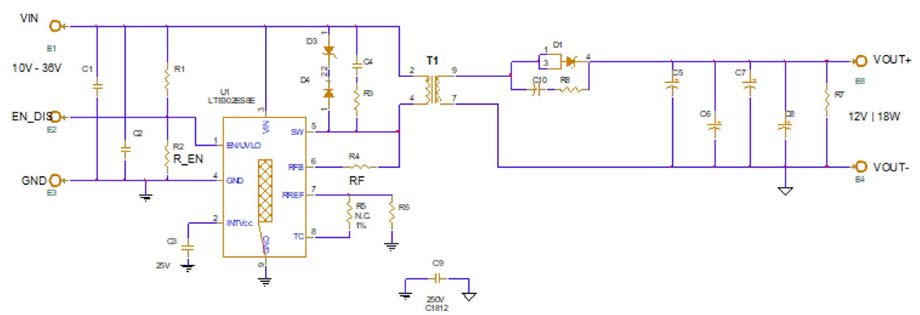 Schematic — 12 V